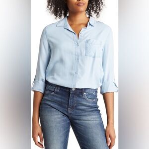 Como Vintage Light Blue Button Down Shirt